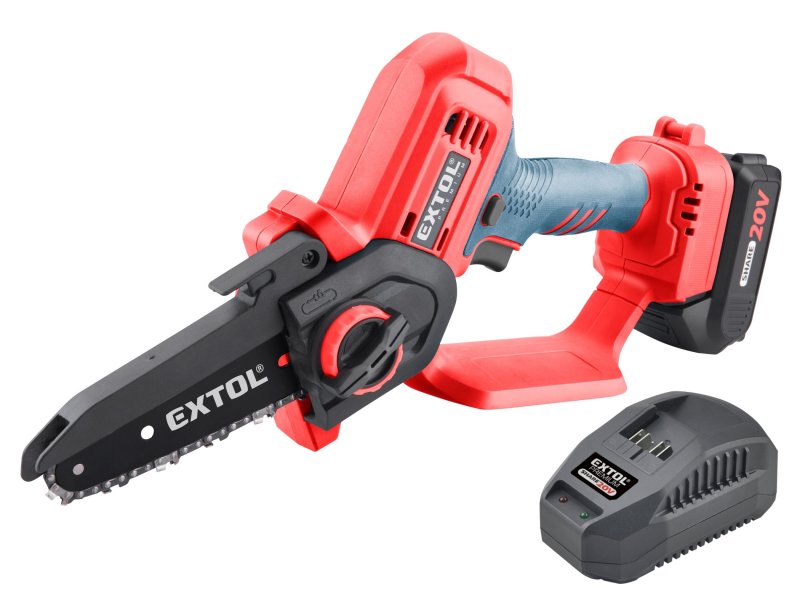 EXTOL PREMIUM 8891922 jednoruční aku řetězová pila 12cm SHARE 20V LiIon 2Ah