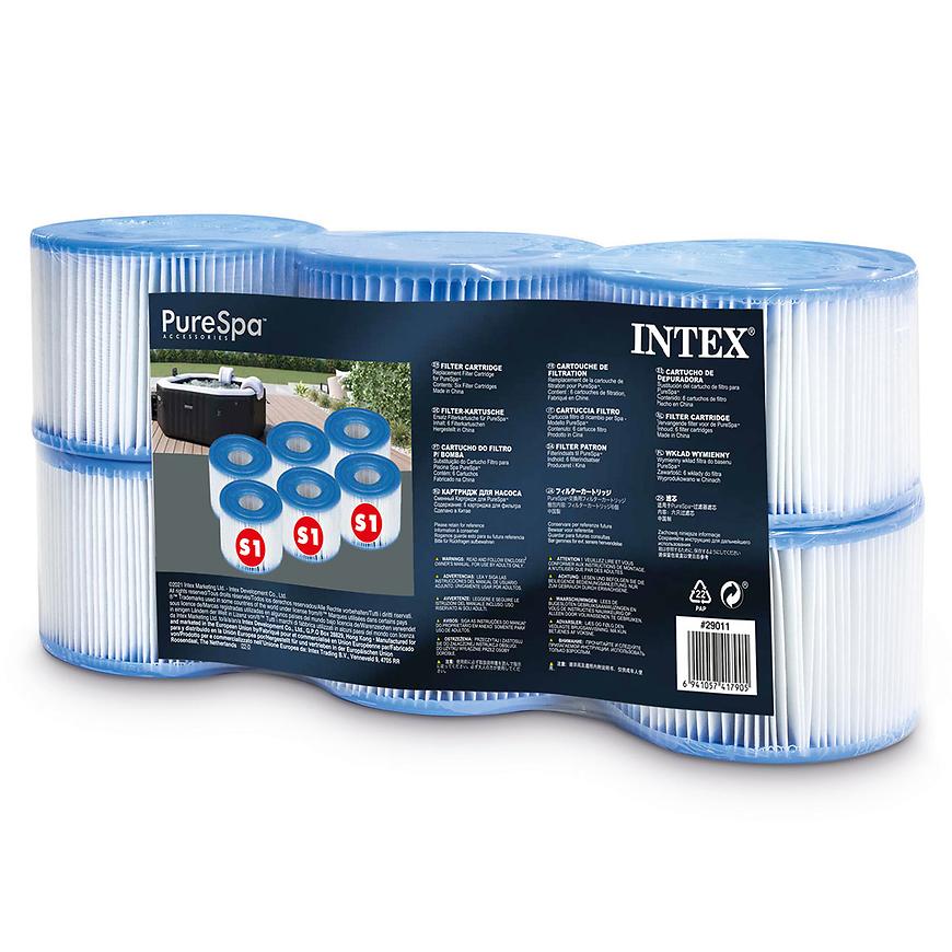 Filtrační kartuše INTEX S1 pro vířivky SPA 6 ks 29011 Intex