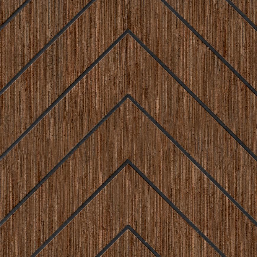 Frézovaný panel Quadro Abeto wenge 40x40 cm MDF Ekokompleks