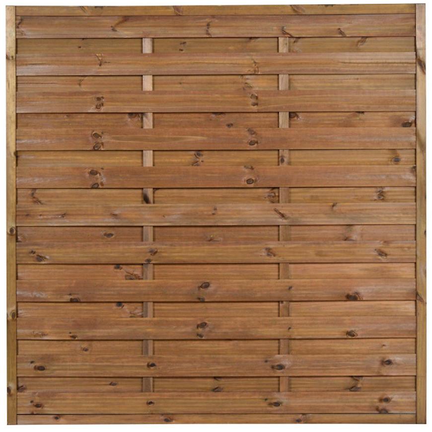 Plot plný PIA R34 rovný 180x180cm hnědý Baumax