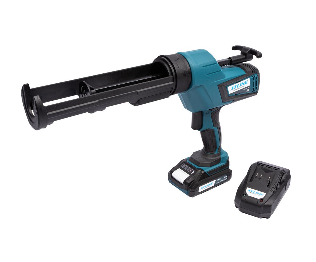 XTline XT102815-1B2 aku vytlačovací pistole na kartušové tmely 18V LiIon 2Ah XTpower