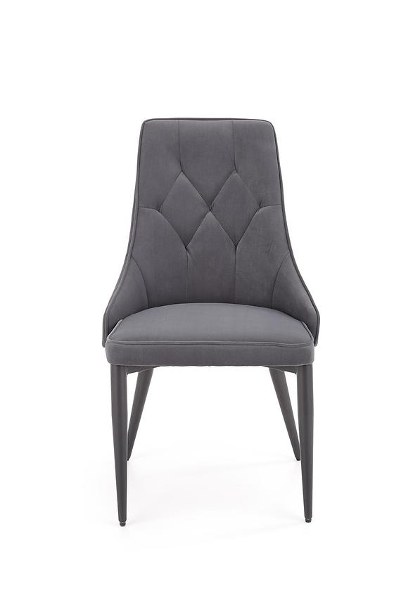 Židle k365 Velvet/kov šedý 52x57x90 Baumax