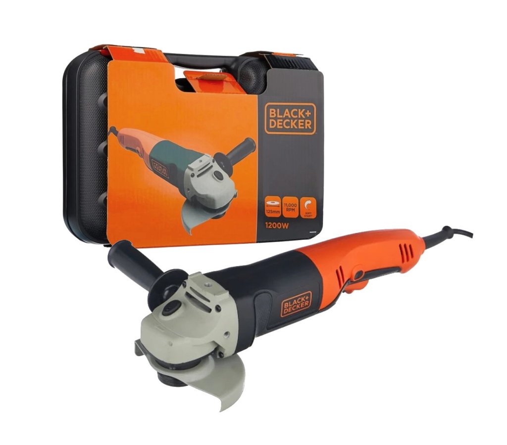 BLACK&DECKER KG1202K úhlová bruska 125mm v kufru