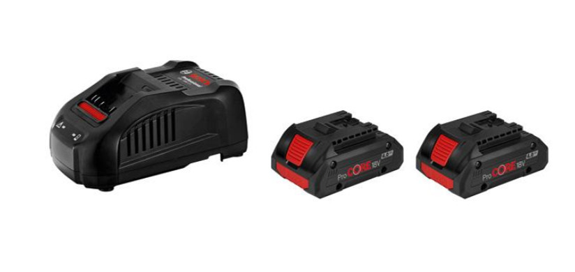 BOSCH startovací set 2x ProCORE18V 4Ah + GAL 1880 CV Professional 1600A016GF ORIGINÁL