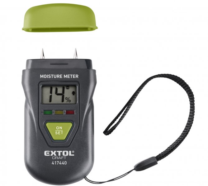 EXTOL CRAFT 417440 hrotový vlhkoměr na dřevo a zdivo
