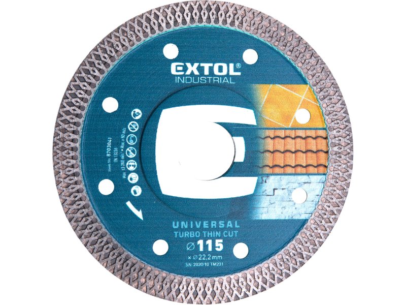 EXTOL INDUSTRIAL 8703041 kotouč diamantový 115x1