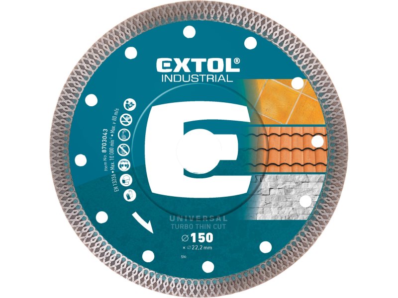 EXTOL INDUSTRIAL 8703043 kotouč diamantový 150x1