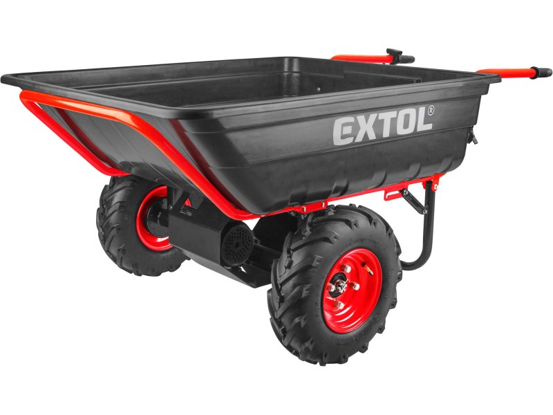 EXTOL PREMIUM 8891592 aku dvoukolák nákladní s převodovkou 300 lit. 300kg