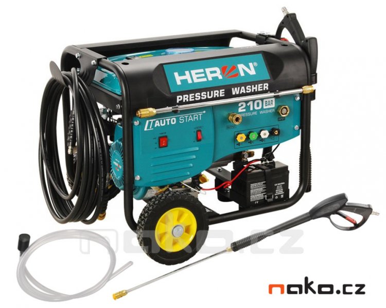 HERON 8896350 vysokotlaký motorový čistič s dálkovým ovládáním a startem