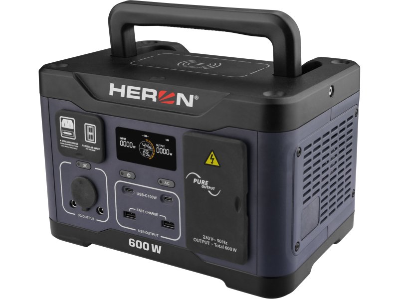 HERON 8896800 nabíjecí a napájecí aku stanice 600 W