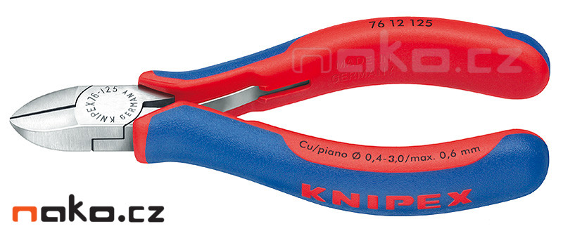KNIPEX 7612125 boční štípací kleště pro el. mechaniky 125mm