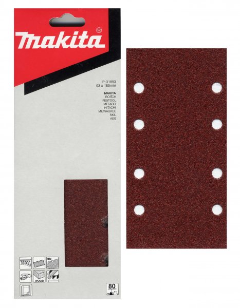 MAKITA P-31893 brusný papír 93x185mm zr. 80