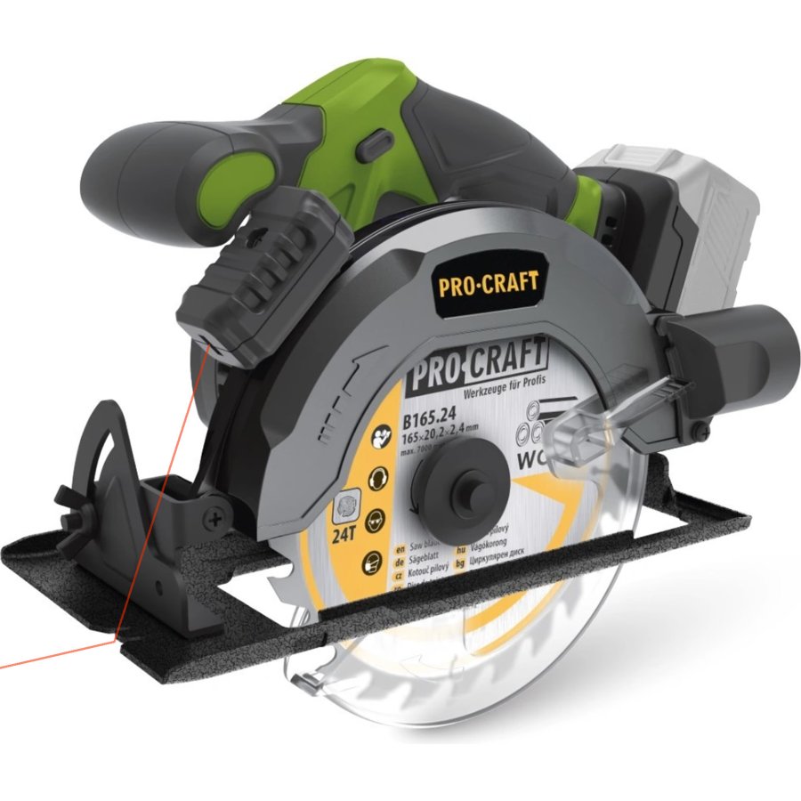 PROCRAFT PCA28 kotoučová aku pila 165mm bezuhlíková LiIon 20V
