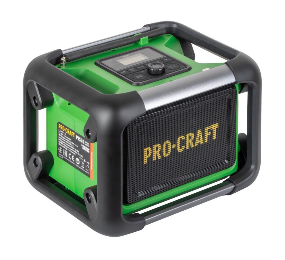 PROCRAFT PJS20 aku stavební rádio DAB+ FM Bluetooth 5.3