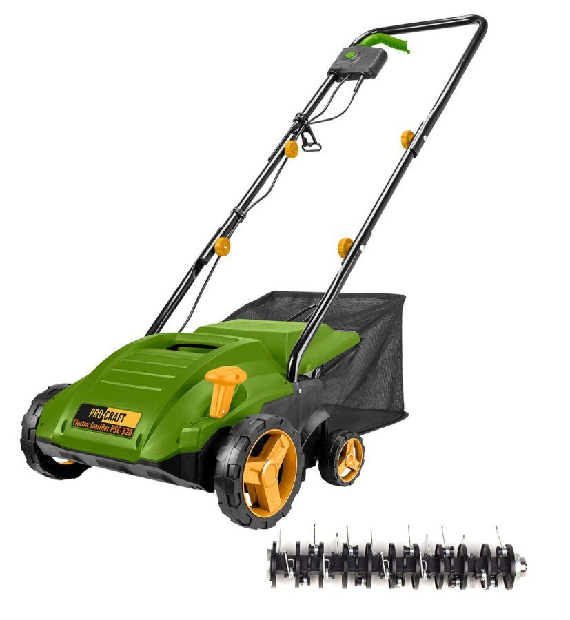 PROCRAFT PSC320 elektrický vertikutátor - provzdušňovač 1500W 2 v 1