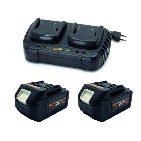 PROCRAFT S20-4/20-2 sada 2x baterie 20V 4Ah 20/4 a dvojnabíječka 20/2