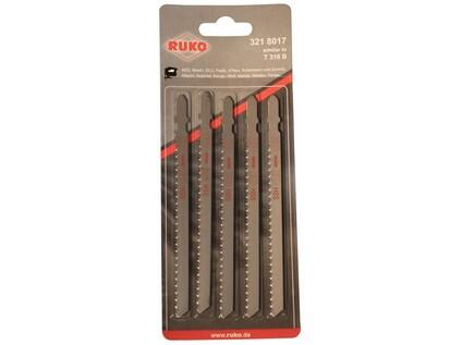 RUKO 78.3218017 list pily přímočaré 8017 132mm/13z sada 5ks RUKO
