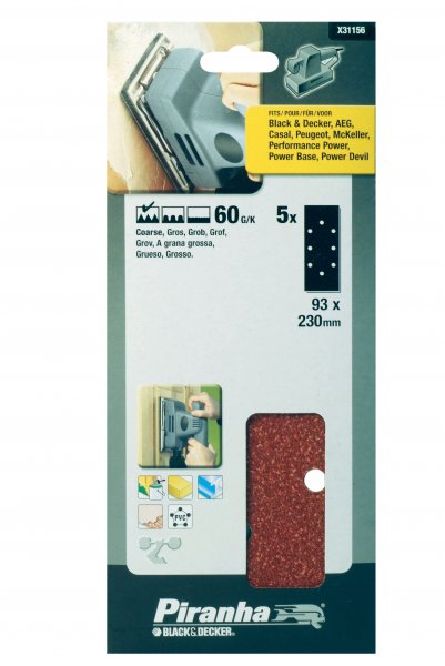 STANLEY STA31156 93x230mm K 60 brusný papír děrovaný