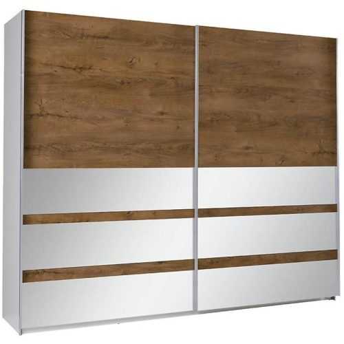 Skříň Se Zrcadlem Lux 244 cm Dub Burgund Baumax