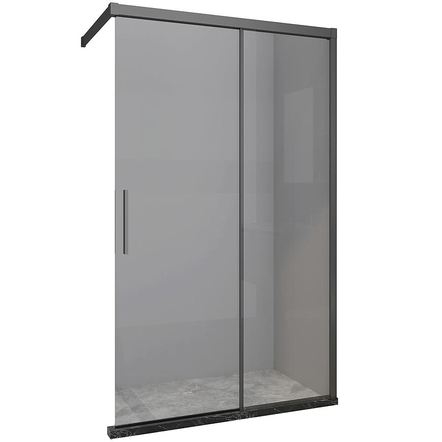 Sprchová zástěna Walk-In Relax 120x200 black Aqua Mercado