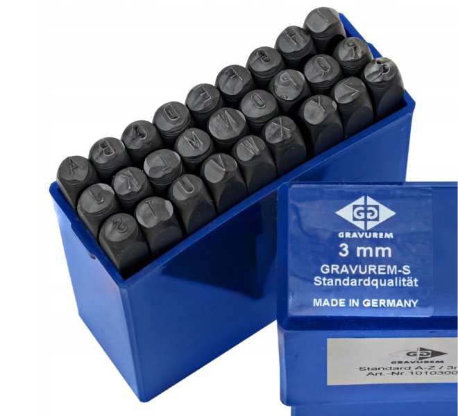 BETA razidla ABECEDA+& 3mm GRAVUREM-S