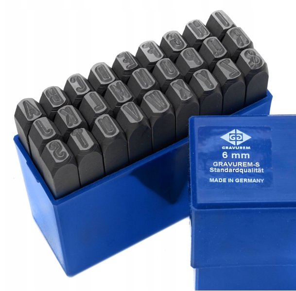 BETA razidla ABECEDA+& 6mm GRAVUREM-S