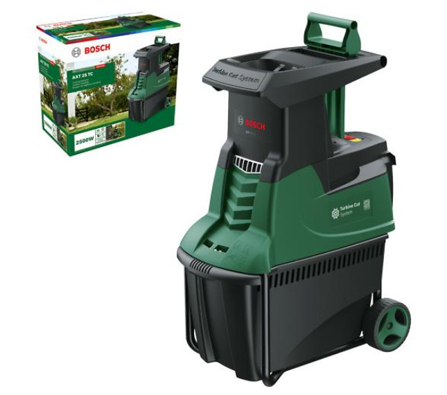 BOSCH AXT 25 TC zahradní bezuhlíkový drtič větví 060080330C