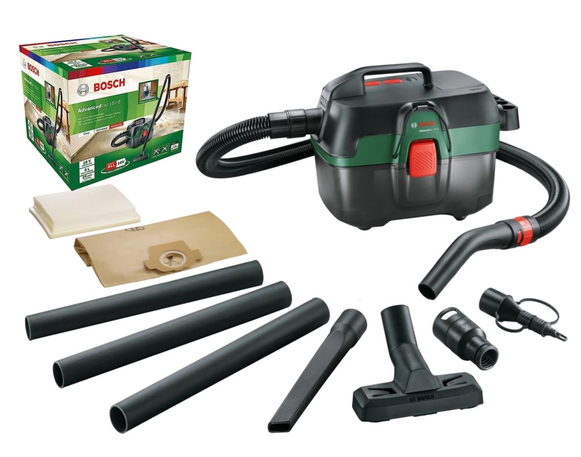 BOSCH AdvancedVac 18V-8 aku vysavač 18V LiIon 06033E1000 bez aku POWER FOR ALL