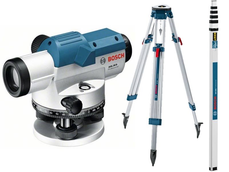 BOSCH GOL 26D Professional + stativ BT160 + nivelační lať GR500 0601068002