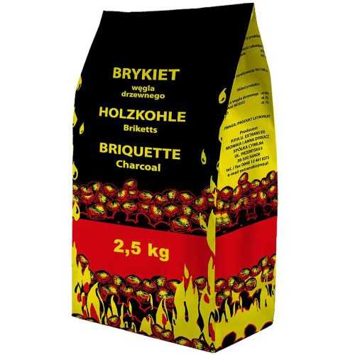 Brikety z dřevěného uhlí 2.5kg Baumax