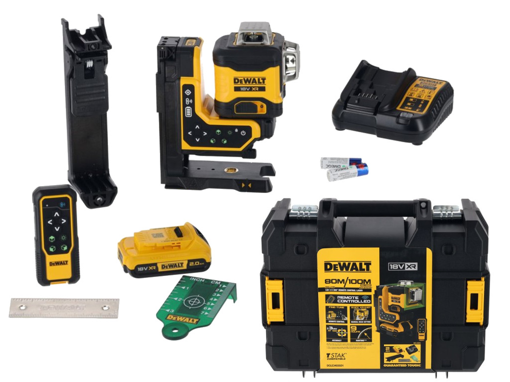 DeWALT DCLE34035D1 aku multiline laser 3x360° 18V XR LiIon 2Ah