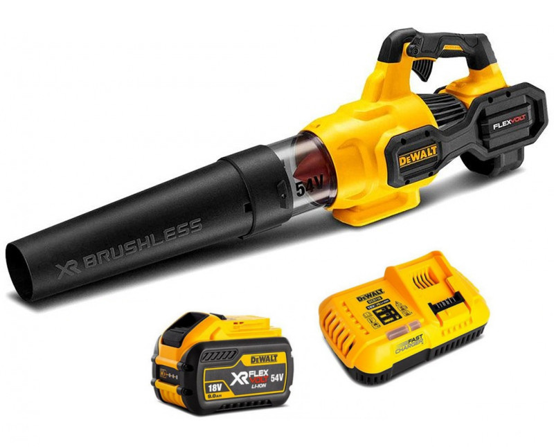 DeWALT DCMBA572X1 aku zahradní fukar na listí XR FLEXVOLT 54V 1x 3/9Ah bezuhlíkový