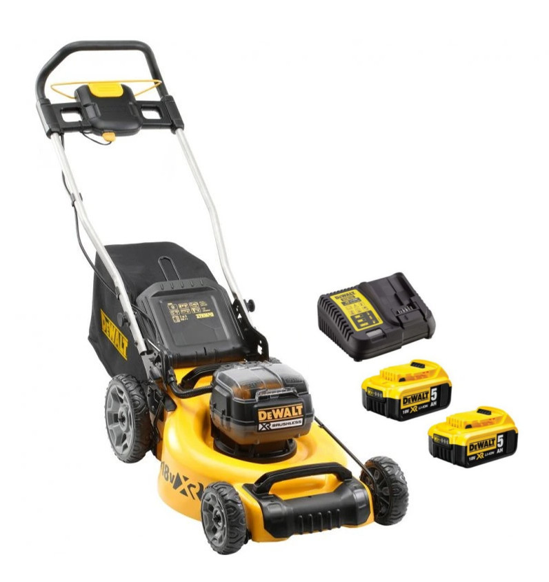 DeWALT DCMW564P2 bezuhlíková aku sekačka na trávu 2x18V 2x5Ah XR LiIon
