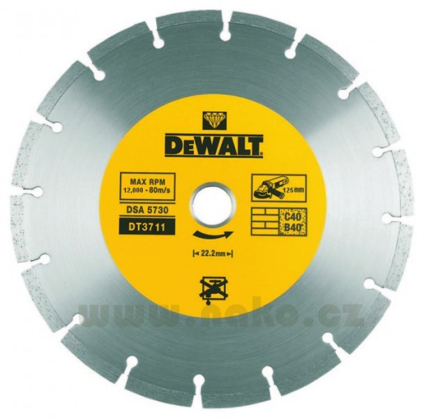 DeWALT DT3711 diamantový kotouč 125x22