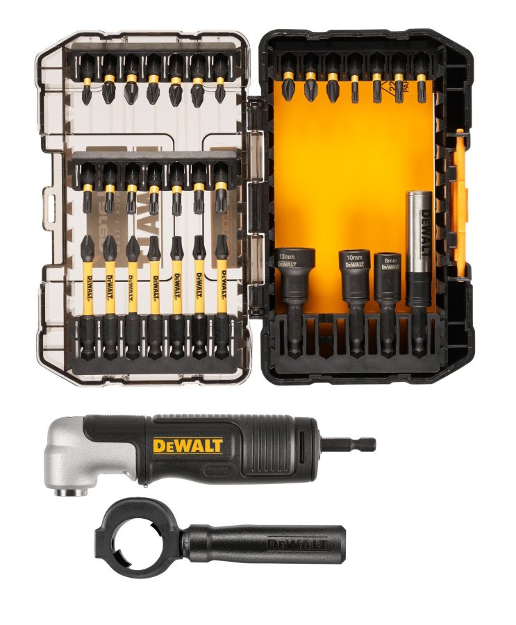 DeWALT DT70782 sada torzních bitů FLEXTORQ s úhlovým nástavcem