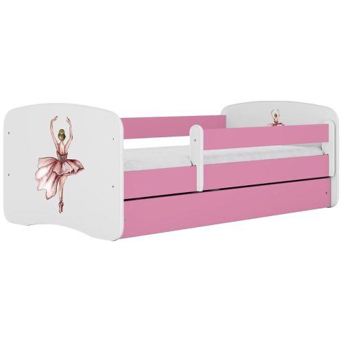 Dětská postel Babydreams+SZ+M růžová 80x180 Balerína Baumax