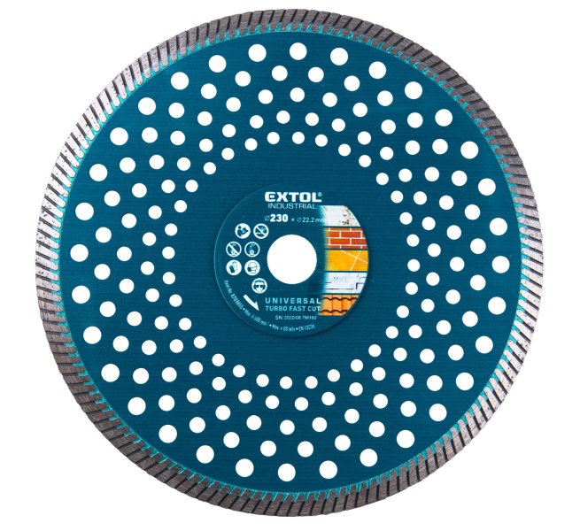 EXTOL INDUSTRIAL 8703055 kotouč diamantový 230x22