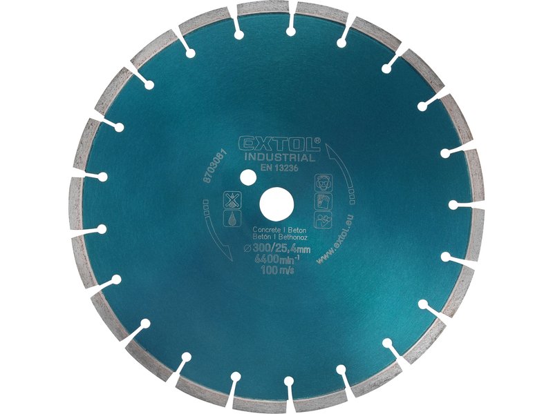 EXTOL INDUSTRIAL 8703083 kotouč diamantový řezný segmentový na BETON