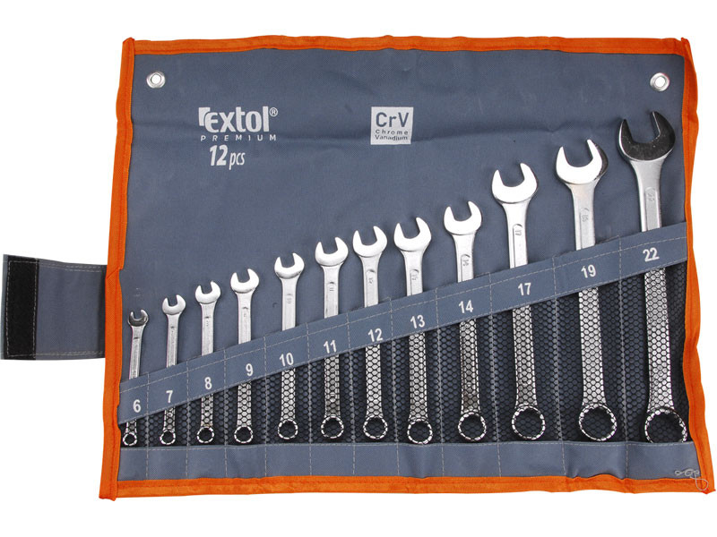 EXTOL PREMIUM 6333 sada klíčů očkoplochých 12ks CrV