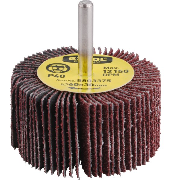 EXTOL PREMIUM 8803375 pr. 60x30x6mm P40 lamelový stopkový kotouč brusný smirkový