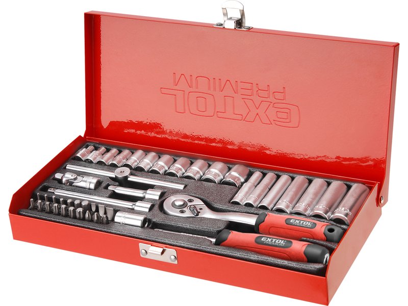 EXTOL PREMIUM 8818360 sada hlavic gola 45ks