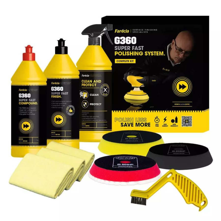 FARÉCLA KT3018 leštící set super Fast System Complete Kit G360 (66254423797)