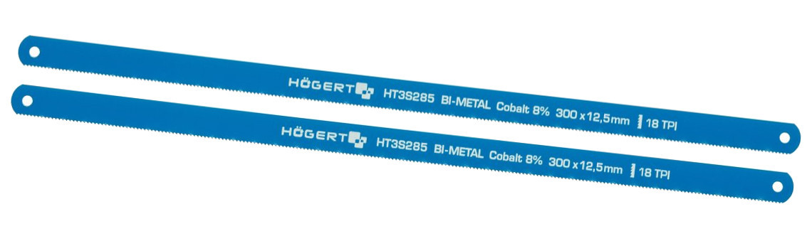 HOGERT HT3S285 list pilový na ocel a nerez 300mm 2ks HSS Bim 8% Co