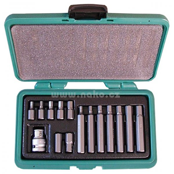 HONITON H4014 sada bitu IMBUS 10mm 4-12mm 15 dílů