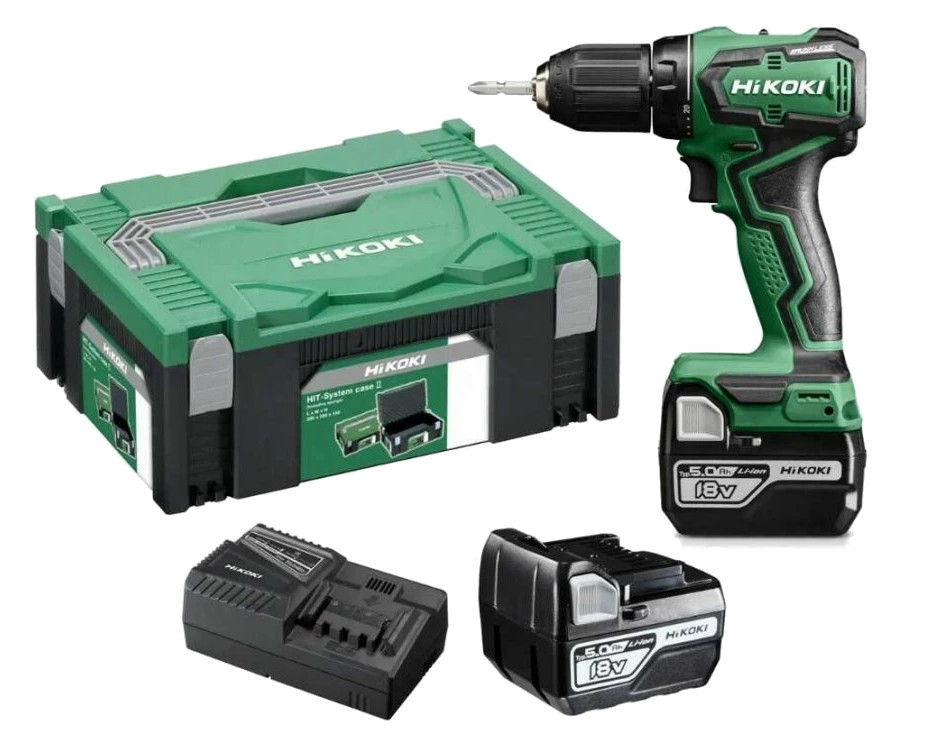 HiKOKI DS18DDWPZ bezuhlíková aku vrtačka 18V 2x 5Ah LiIon