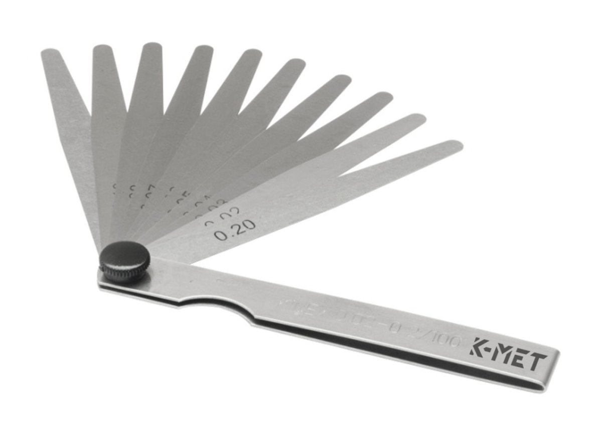 K-MET 1130 měrky spárové listové 0.02-0.2/100mm 251670