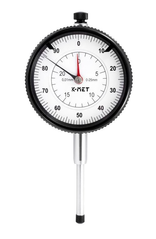K-MET 1155-02-025 úchylkoměr číselníkový 0-25mm 60mm 0
