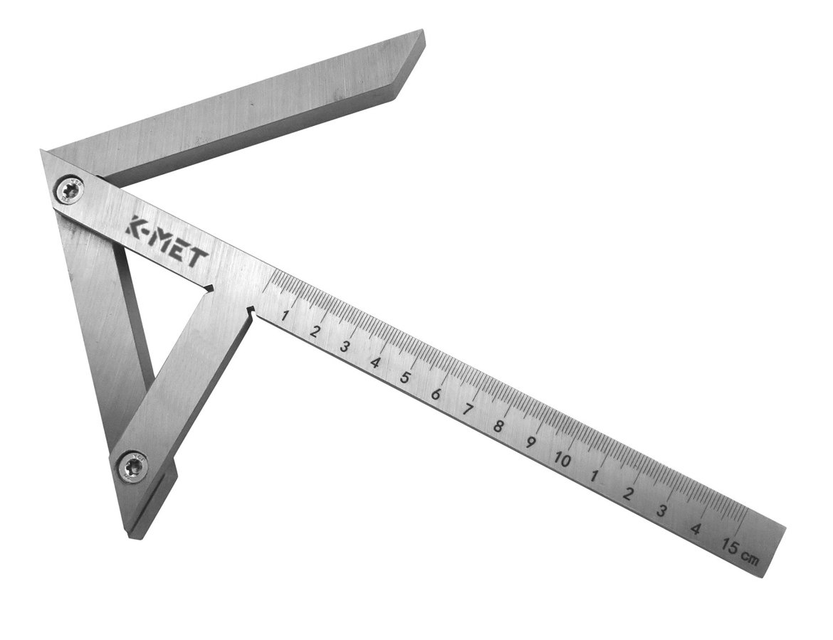 K-MET 4062-1 úhelník středící 150x130/180mm