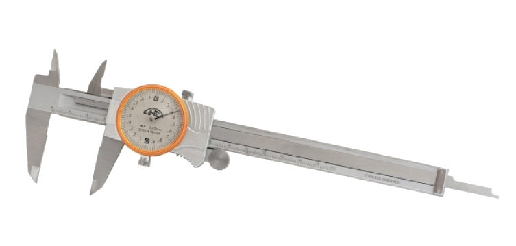 K-MET 6013-02-200 posuvné měřítko s číselníkovým úchylkoměrem 200mm 0