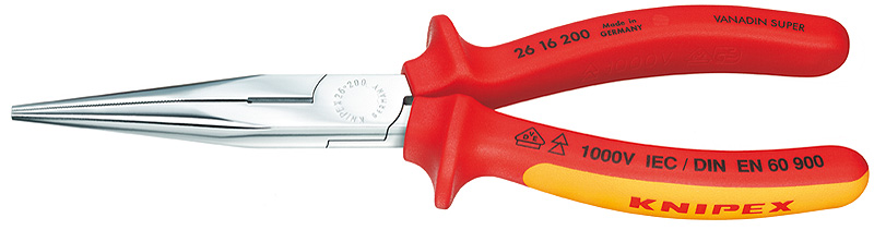 KNIPEX 2616200 kleště ploché zúžené dlouhé 1000V